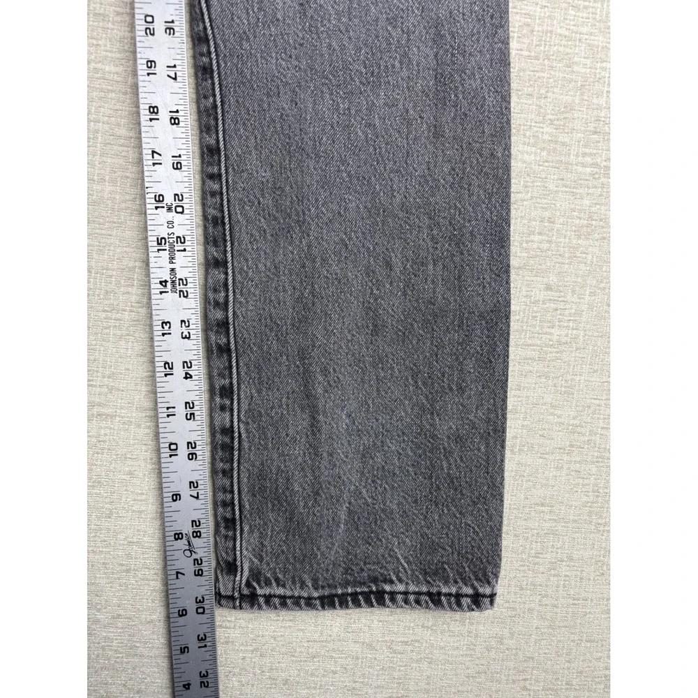 Levis 501 Mens 30x30 Jeans Grungy Stone Washed Grey Denim Honeycombing Fade
